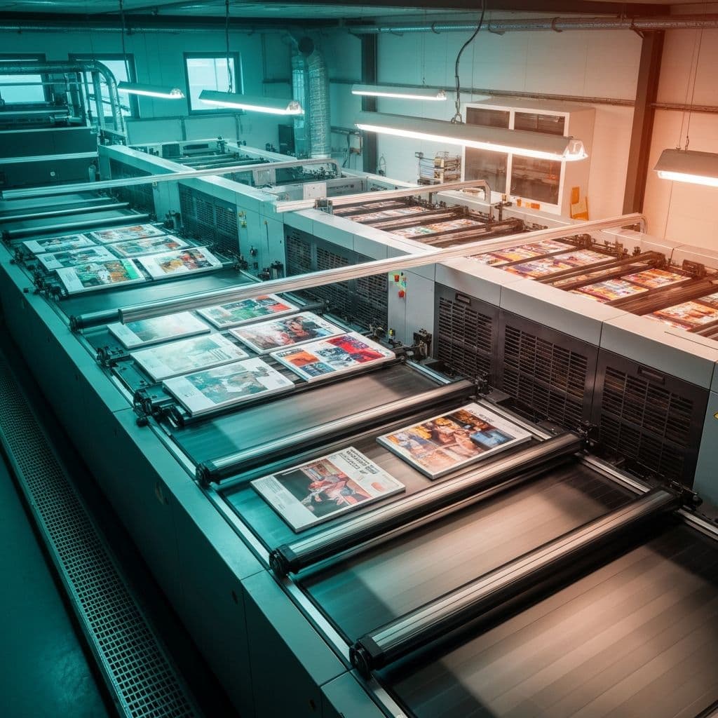 Modern printing press facility